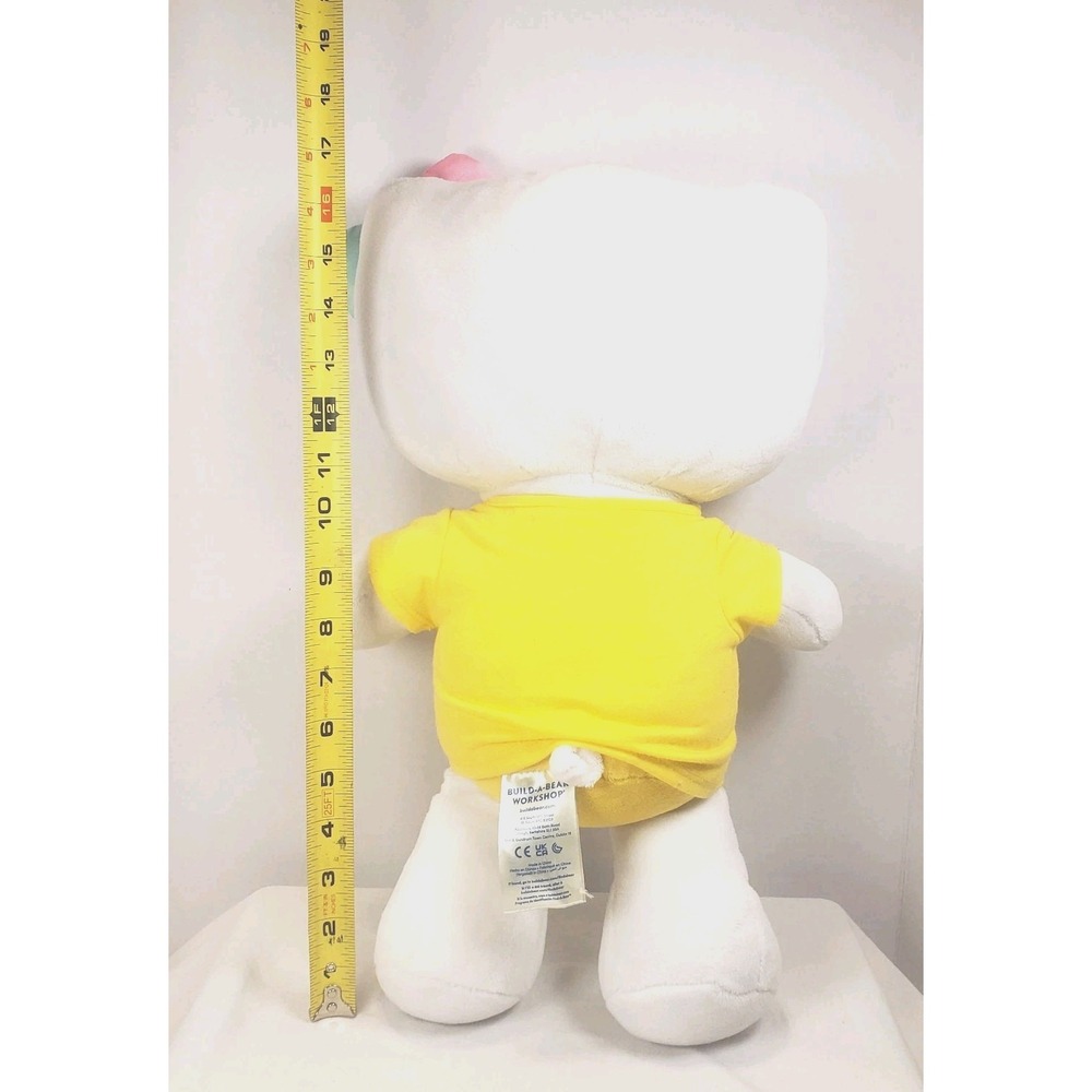 Hello Kitty 18" Build a Bear Sanrio Spring Gingham Plush with Top "Meows" - Picture 8 of 9